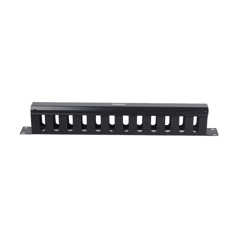 SMT-3010-12P-B 1U 12 RingMetal Cable Manager