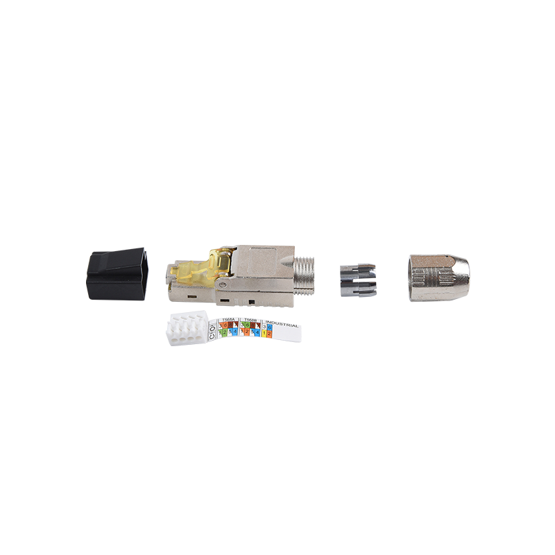 Connector RJ45  Cat8 8P8C Modular, Field Terminable Plug, Shielded, S —  Conversions Technology