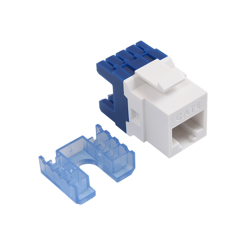 SMT-1055D8C6 180 Degree CAT6 Keystone Jack 110 & Krone IDC