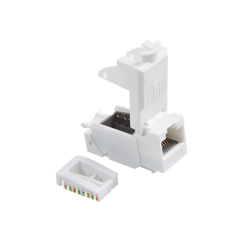 SMT-1043T8C6 90 Degree CAT6 Toolless Keystone Jack