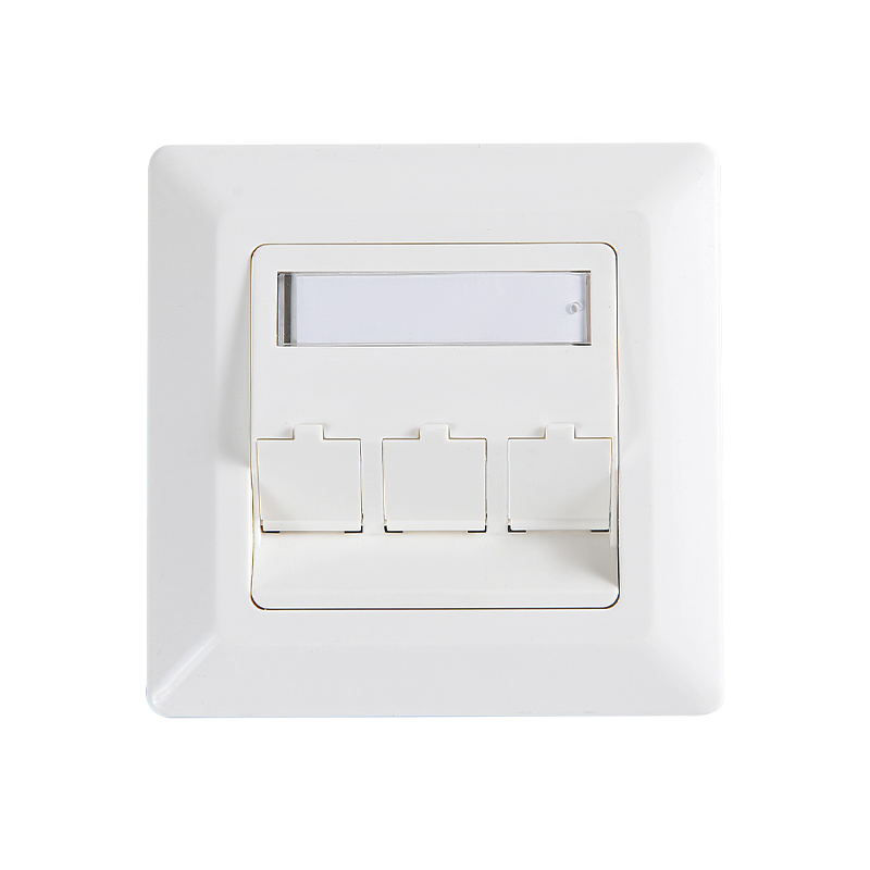 SMT-4308-80F-3X Three Ports Germany Beveled Faceplate