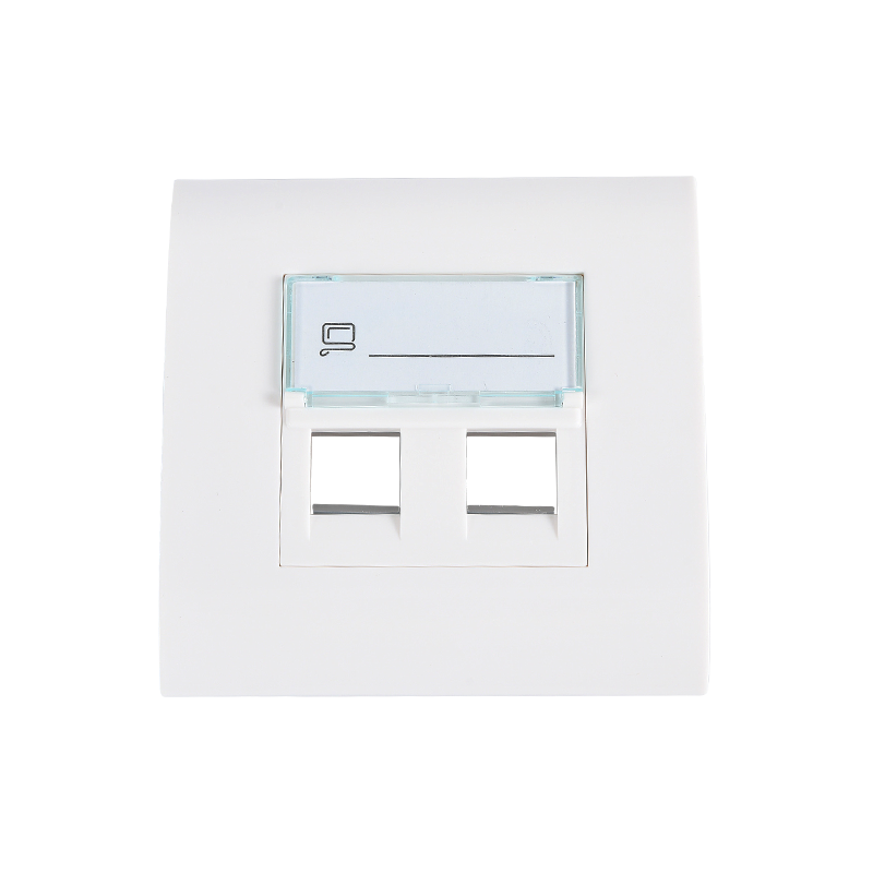 SMT-4316-80F-2P 2 Ports Faceplate With 80*80mm FTP Frame