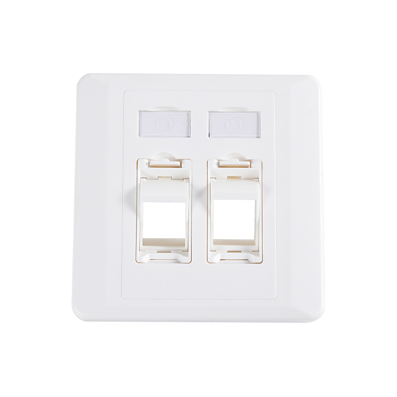 SMT-4323AP-86-2P 86 Type 2 Ports Rotary Faceplate