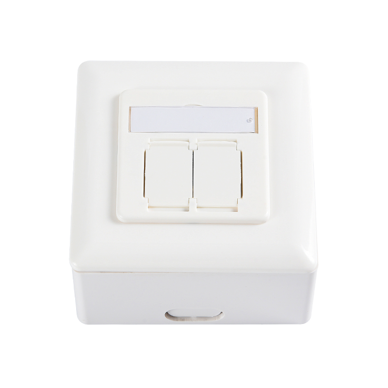 SMT-4309-80F-HC6 CAT6 FTP Wall Outlet,Horizontal Insertion