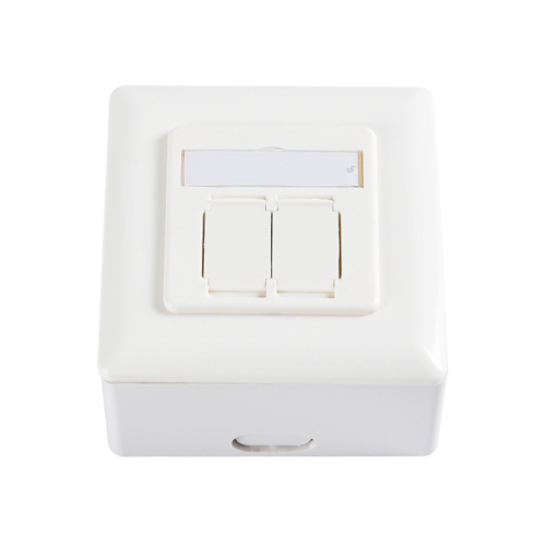 SMT-4309-80F-HC6 CAT6 FTP Wall Outlet,Horizontal Insertion