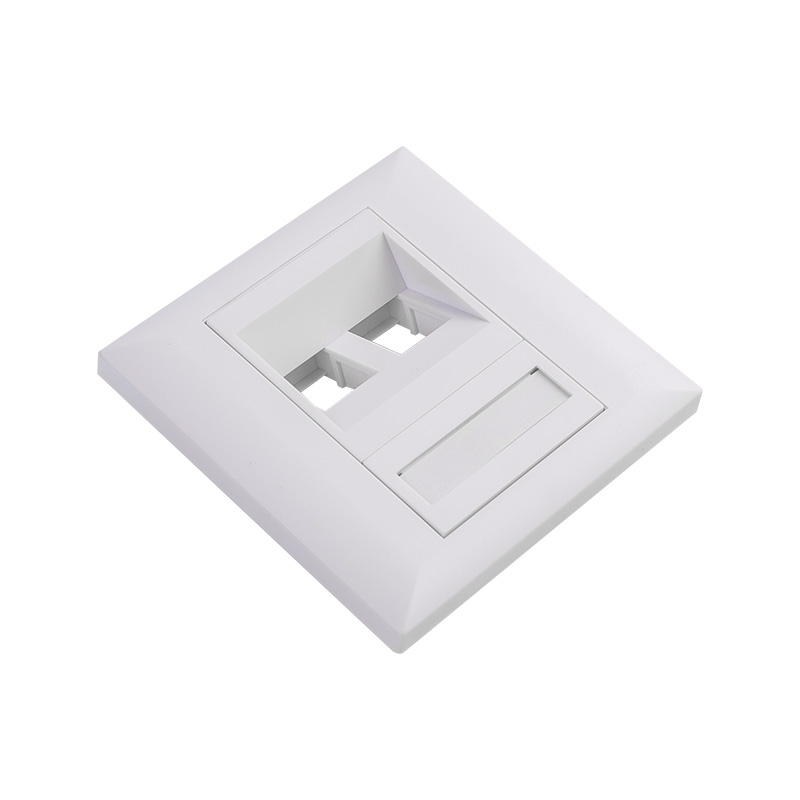 SMT-4307AP-86-2P 86 type 2 port angled face plate