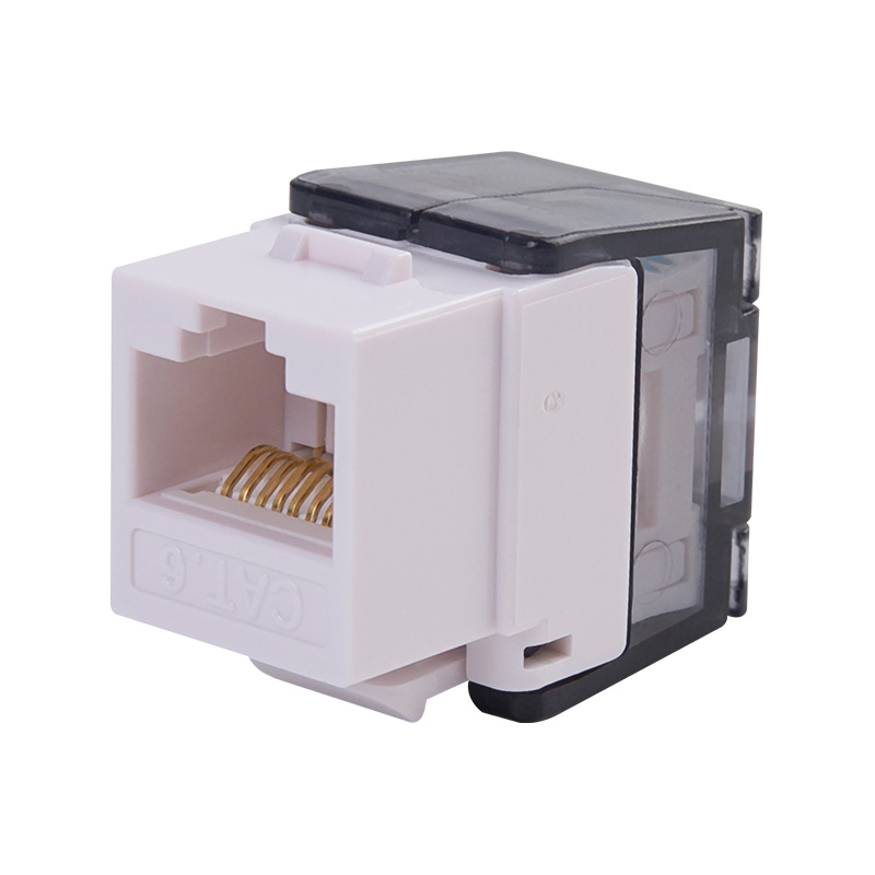 SMT-1070T8C6 180 degree CAT6 toolless slim keystone jack