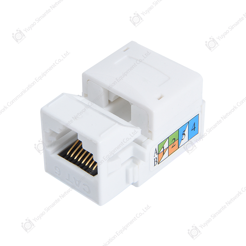 SMT-1018H8C6 90 Degree CAT6 Keystone Jack 110 IDC