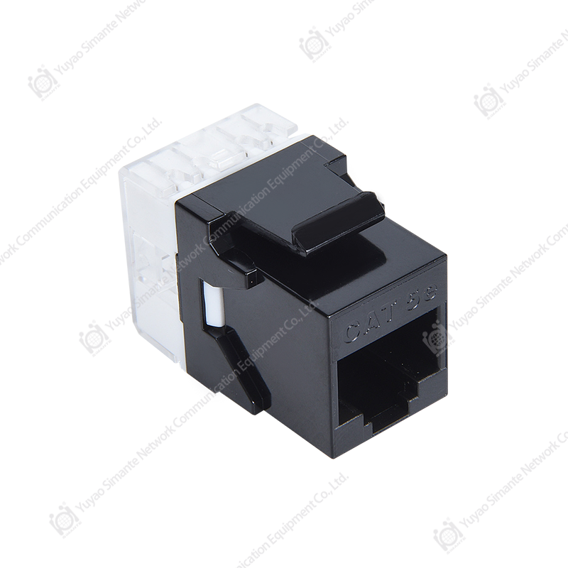 SMT-1021D8C5E 180 Degree CAT5E Keystone Jack 110 & Krone IDC