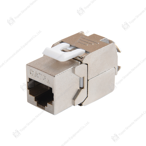 SMT-1061T8C6A-FTP 180 Degree Shielded CAT6A Toolless Keystone Jack