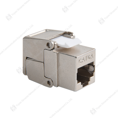 SMT-1049T8C6A-FTP 180 Degree Shielded CAT6A Toolless Keystone Jack