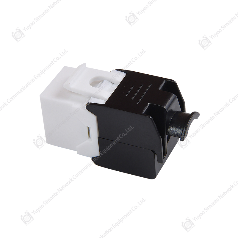 SMT-1061T8C6 180 Degree CAT6 Toolless Keystone Jack Slim Type