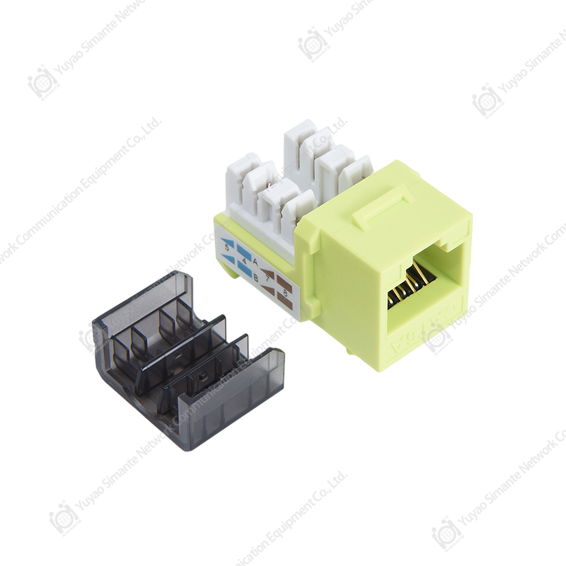 SMT-1048H8C6A 90 Degree CAT6A Keystone Jack 110 IDC