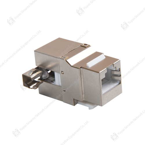 SMT-1016D8C6-FTP 180 Degree Shielded CAT6A Keystone Jack 110 & Krone IDC