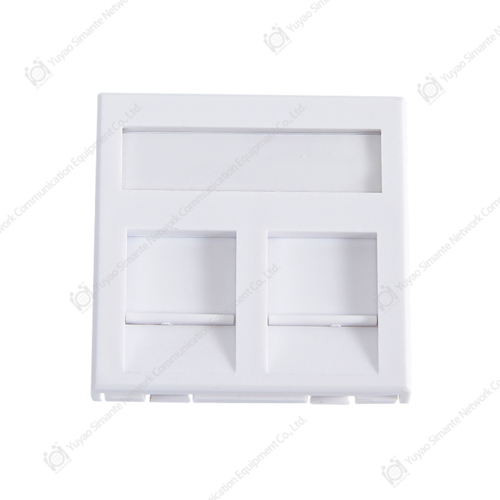 SMT-4311-45-2P 2 Ports Flat Faceplate 45*45mm